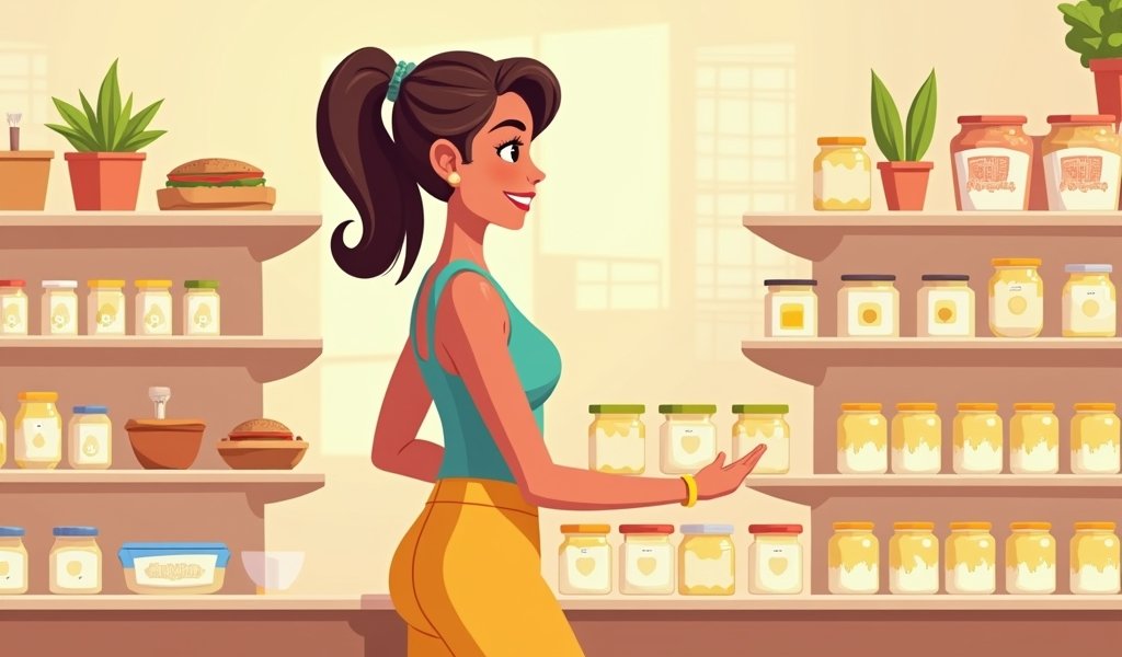 dairy spread in a health food store