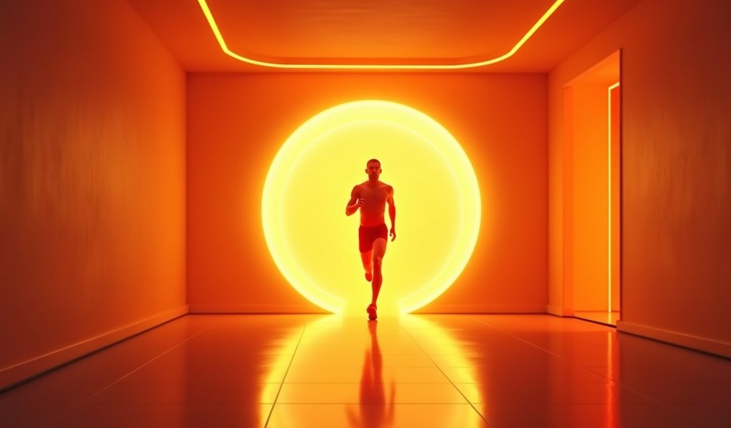 A person timing their workout with a stopwatch while exercising with dumbbells