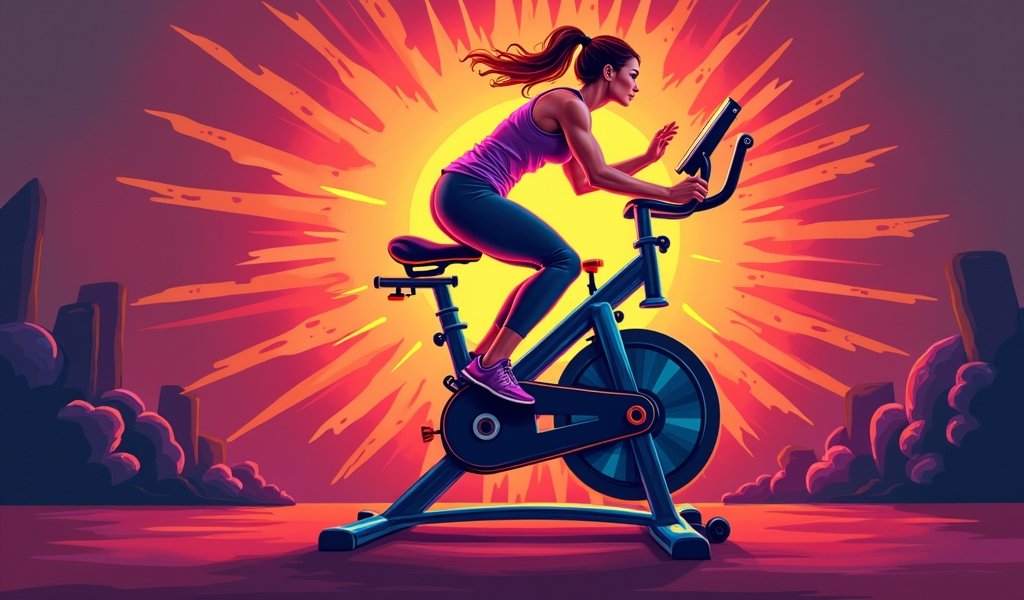 exercise bike with moving arms